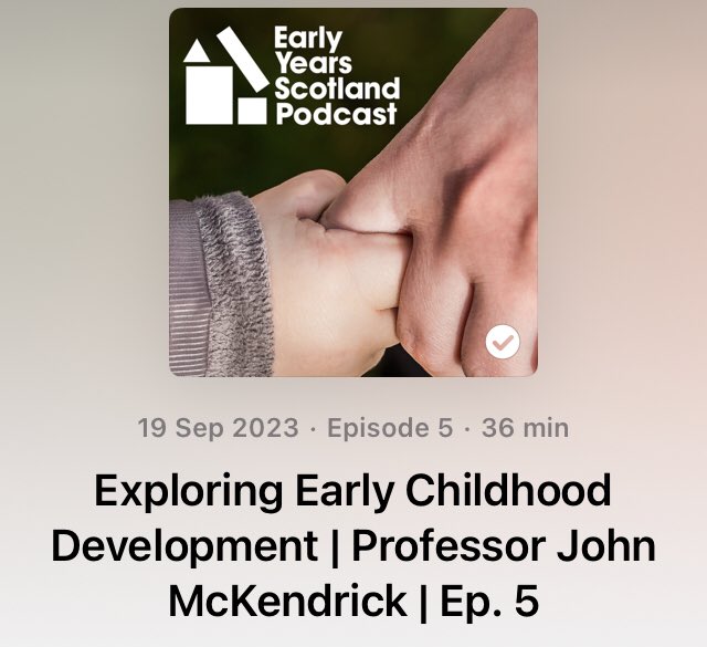 Another bike ride 🚴. Another podcast 🎙 Found this @earlyyearsscot conversation really interesting. Lots for us as an education team to think about. #EarlyYearsMatter @SBCEducation1 @BordersEYC @SBCProfLearning Link to podcast > podcasts.apple.com/gb/podcast/ear…