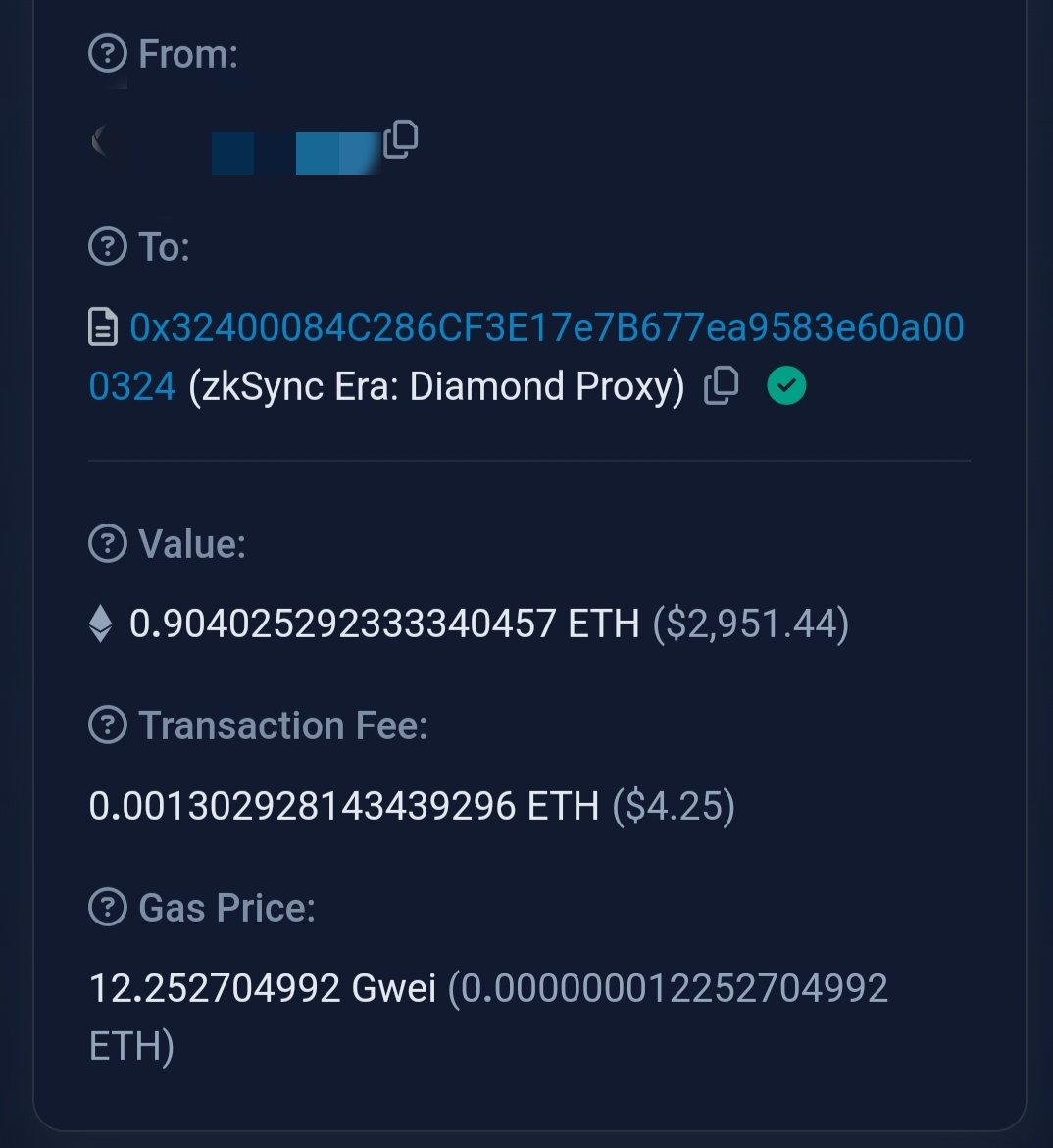 Ethereum gas at 12 gwei, bridge to zkSync now for wife-changing money.