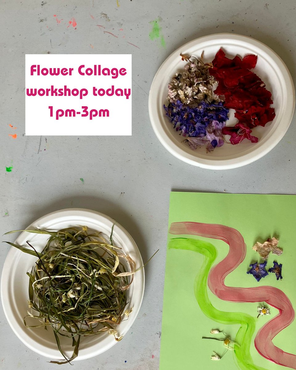 Today at Provan Hall, we are running a dried flower collage workshop from 1pm-3pm. Free and Family Friendly!