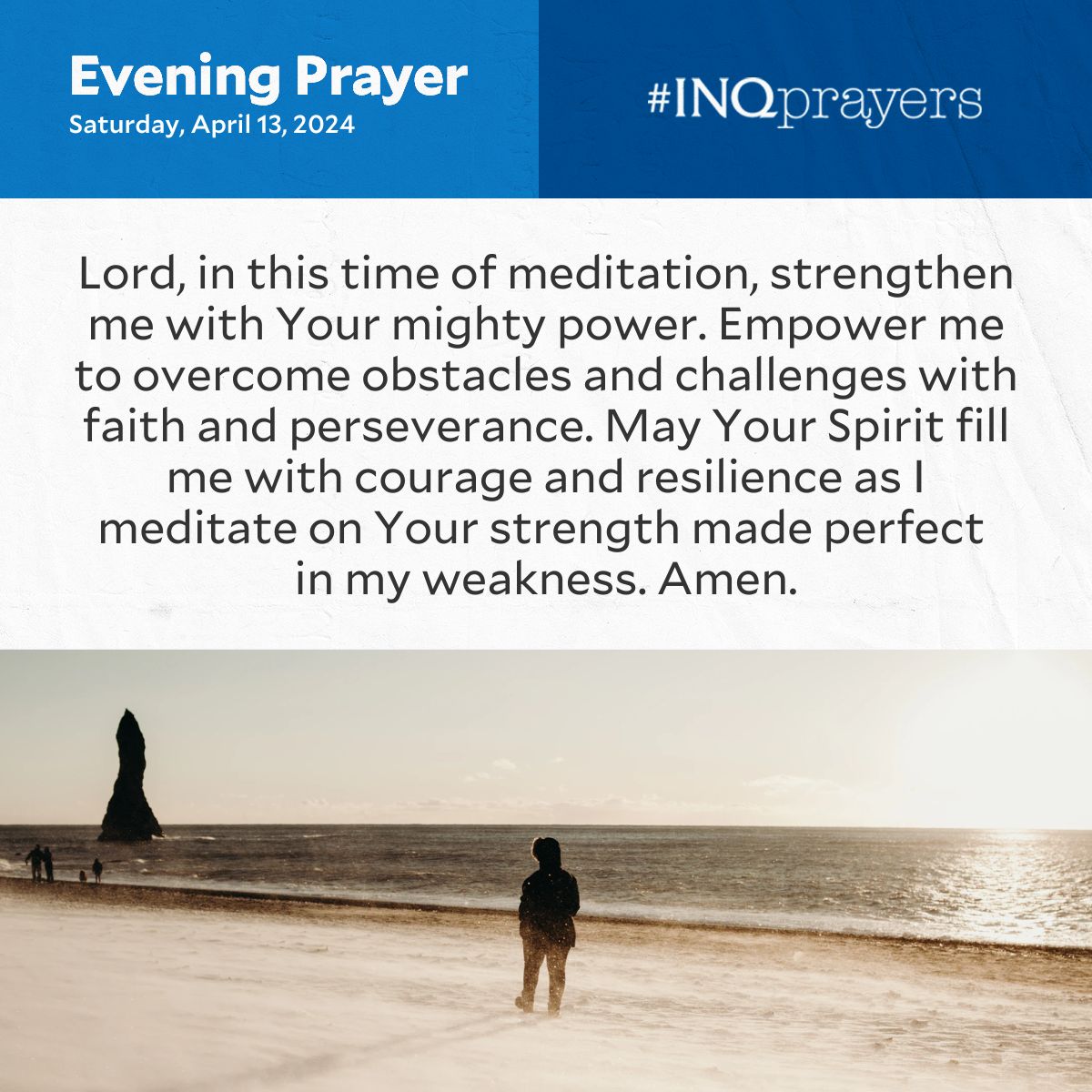 Today's Evening Prayer. #INQPrayers