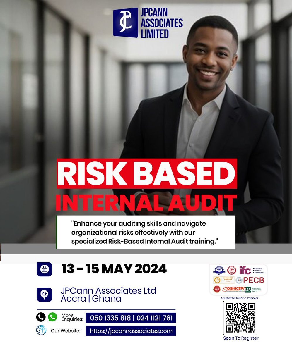 Our Risk-Based Internal Audit training is coming up! Learn cutting-edge methodologies to identify and mitigate risks effectively. Secure your spot now! 🛡️📊 #InternalAudit #RiskManagement #Training