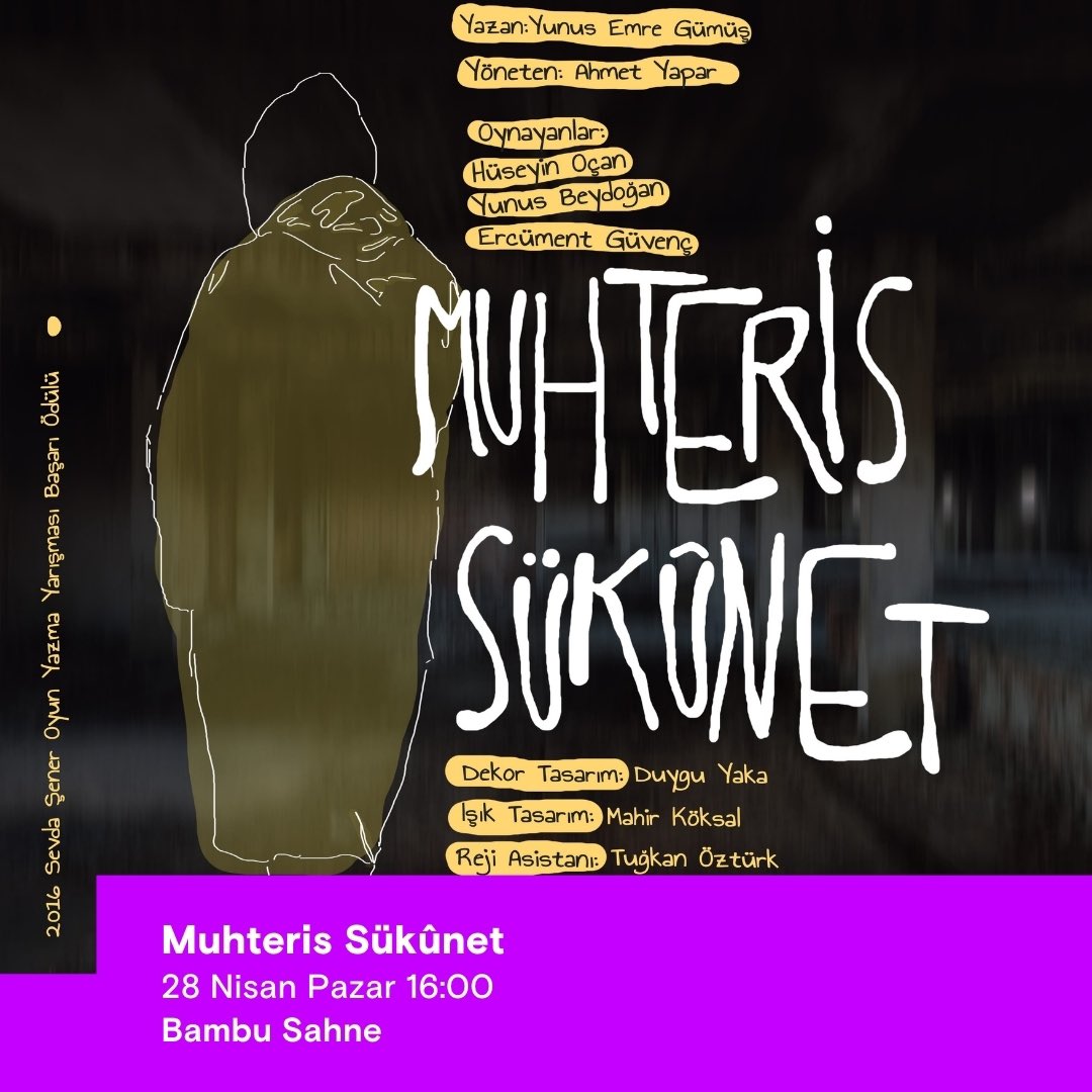 Muhteris Sükûnet, 28 Nisan’da Bambu Sahne’de! 🎭 Bu tiyatro kaçmaz diyorsan Mobilet’te yerin hazır! 🎫 #Mobilet #Etkinlik #Tiyatro #AnkaraTiyatro #MuhterisSükunet mobilet.com/tr/event/muhte…