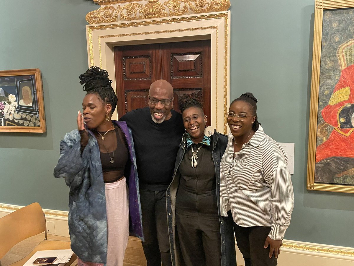 Last night at @royalacademy was an experience and a pleasure to be with @Malikabooker @Vanessa_Kisuule & Dami Folayan performing commissioned poems for Entangled Pasts, 1768 - now: Art, Colonialism and Change. And reading from Living by Troubled Waters @NineArchesPress 🔥🔥👌🏾