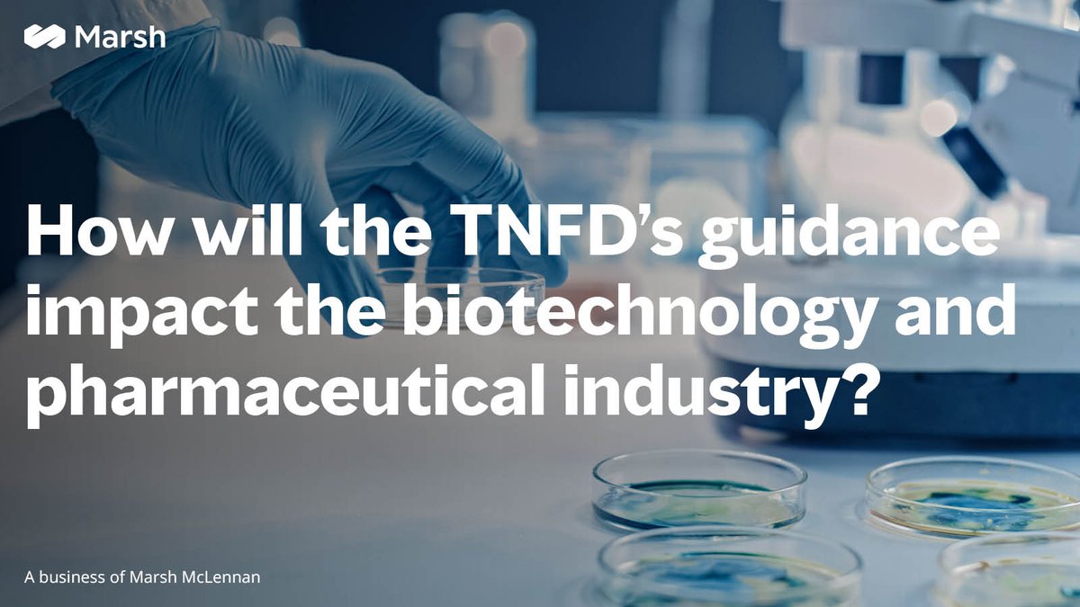 The Taskforce on Nature-Related Financial Disclosures (TNFD) has released guidance specifically for this sector, emphasizing the need to locate, evaluate, assess, and prepare for nature-related risks and opportunities. bit.ly/3UhmVtd