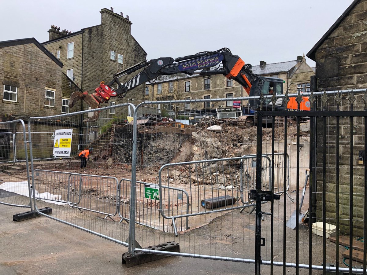 Great News! The demolition of Barclays Bank in Bacup is almost complete. For more information on the regeneration of Bacup click here - ow.ly/fgoC50RcXnl