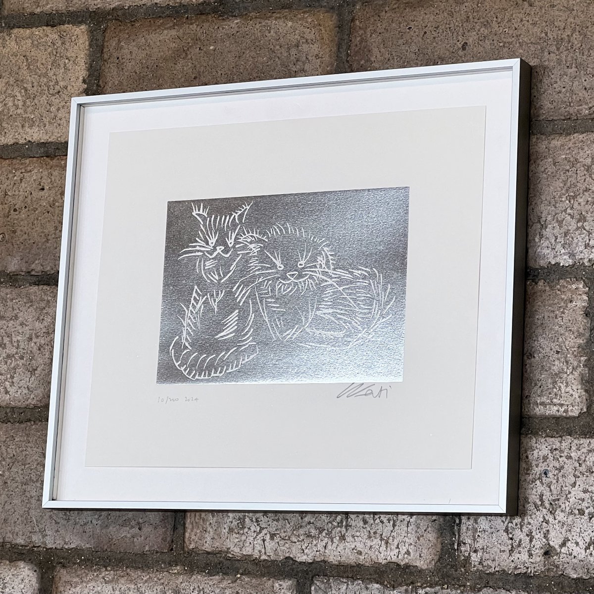NEW: ‘Cats’ (silver), 2024 by Ai Weiwei 🐱 We are delighted to share a new limited edition print by @aiww exclusive to Kettle’s Yard. Purchase the print: shop.kettlesyard.co.uk