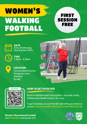 soarcommunity's tweet photo. Your first session is free at these walking football sessions at Concord Sports Centre! ⚽

Scan the QR code to find out more and book on 👇 https://t.co/OXsXmq59CT