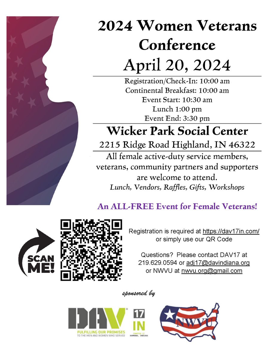 2024 Women Veterans Conference! This event is a great opportunity for women veterans to come together, share their experiences, and learn from each other. Don't miss out on this chance to connect with fellow female veterans and gain valuable insights.  #VeteranCommunity