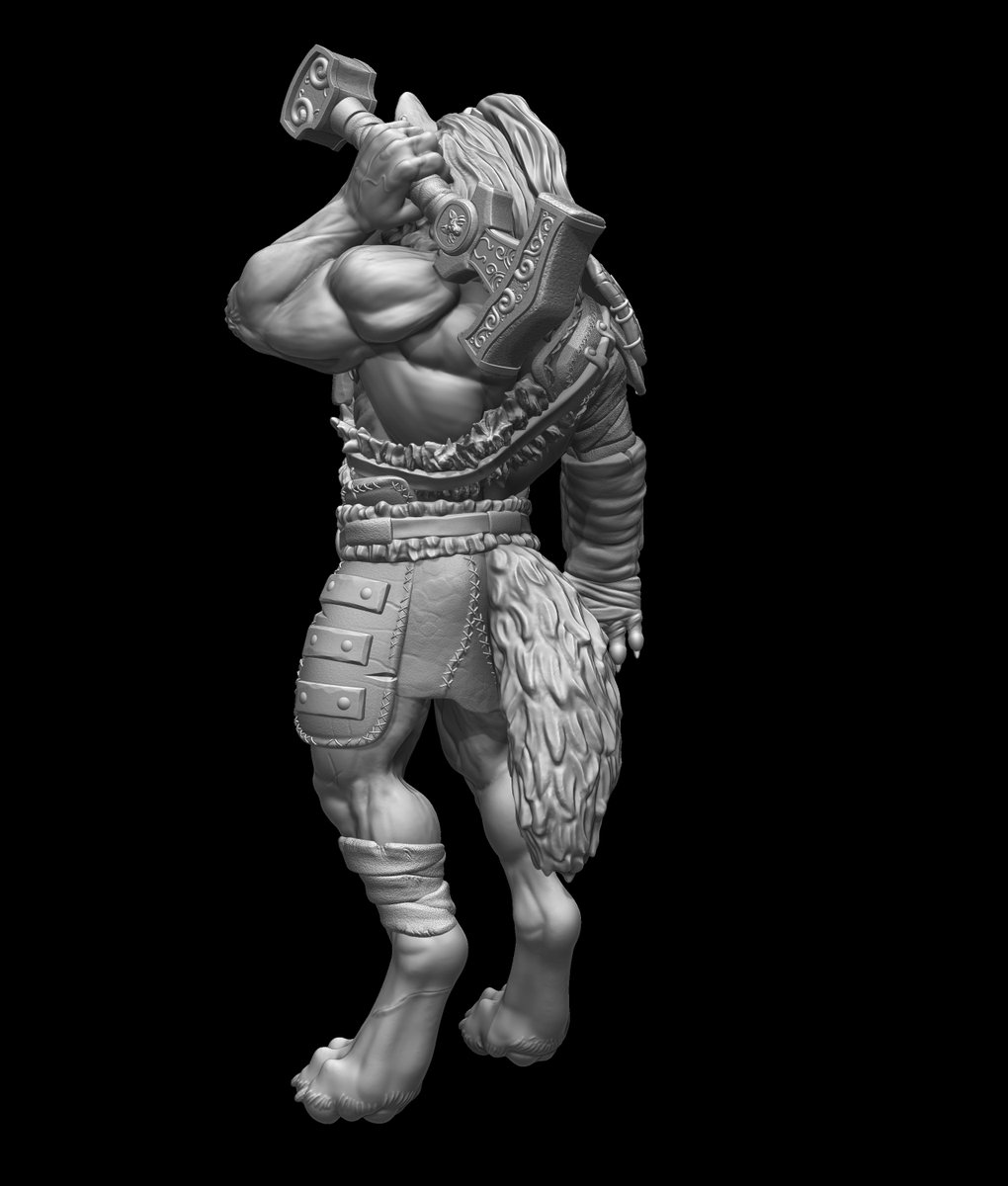 gnollageddon's tweet photo. I made this big badass wolf warrior a few months ago and I still havent posted him on here, well here he is lol I did all the sculpting and render in Zbrush #furry #DND #3Dart #3dsculpt #zbrush #monster #creatureart https://t.co/u4QlLWhZzO