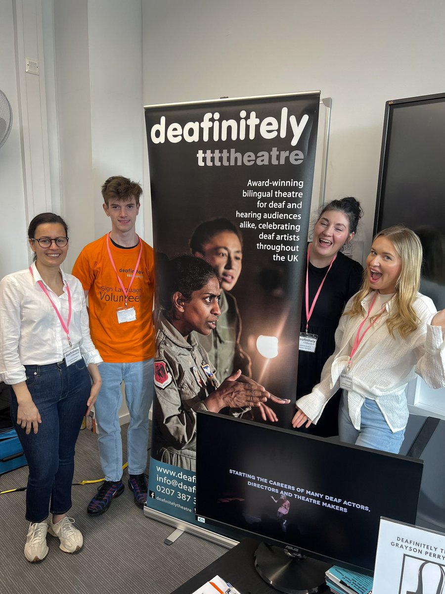 We’re at Deaf Day in City Lit today! Come and say hi to us in room 216 👋🎭 #DeafDay