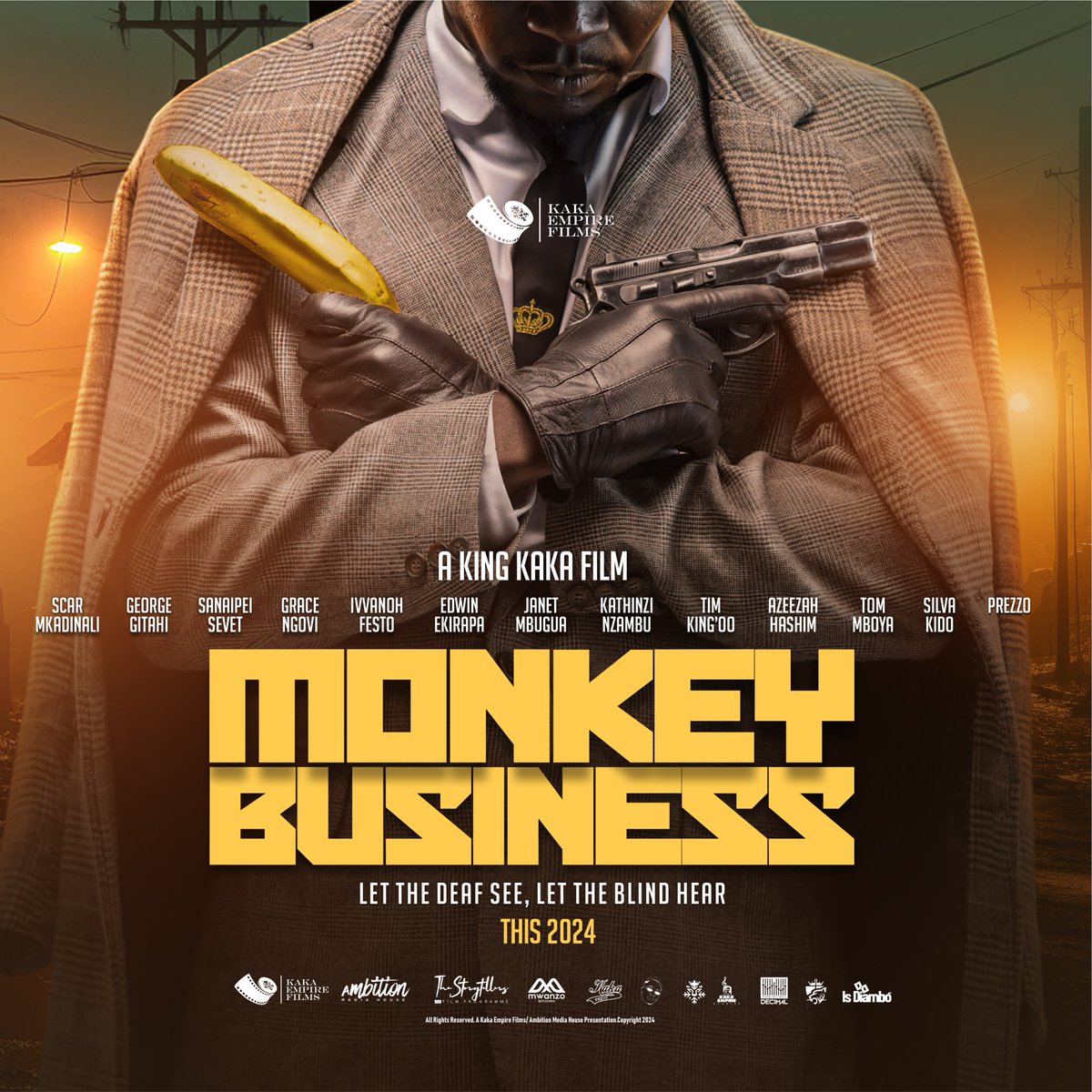 New Series Alert!!! Kaka Empire Films Presents ‘Monkey Business’ . Written , Produced & Directed By King Kaka. This 17th May mark your calendars. Tickets will be available from Tuesday. #FilmInKenya #MonkeyBusinessTheSeries