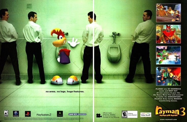 Sympa la pub pour Rayman 3 😅