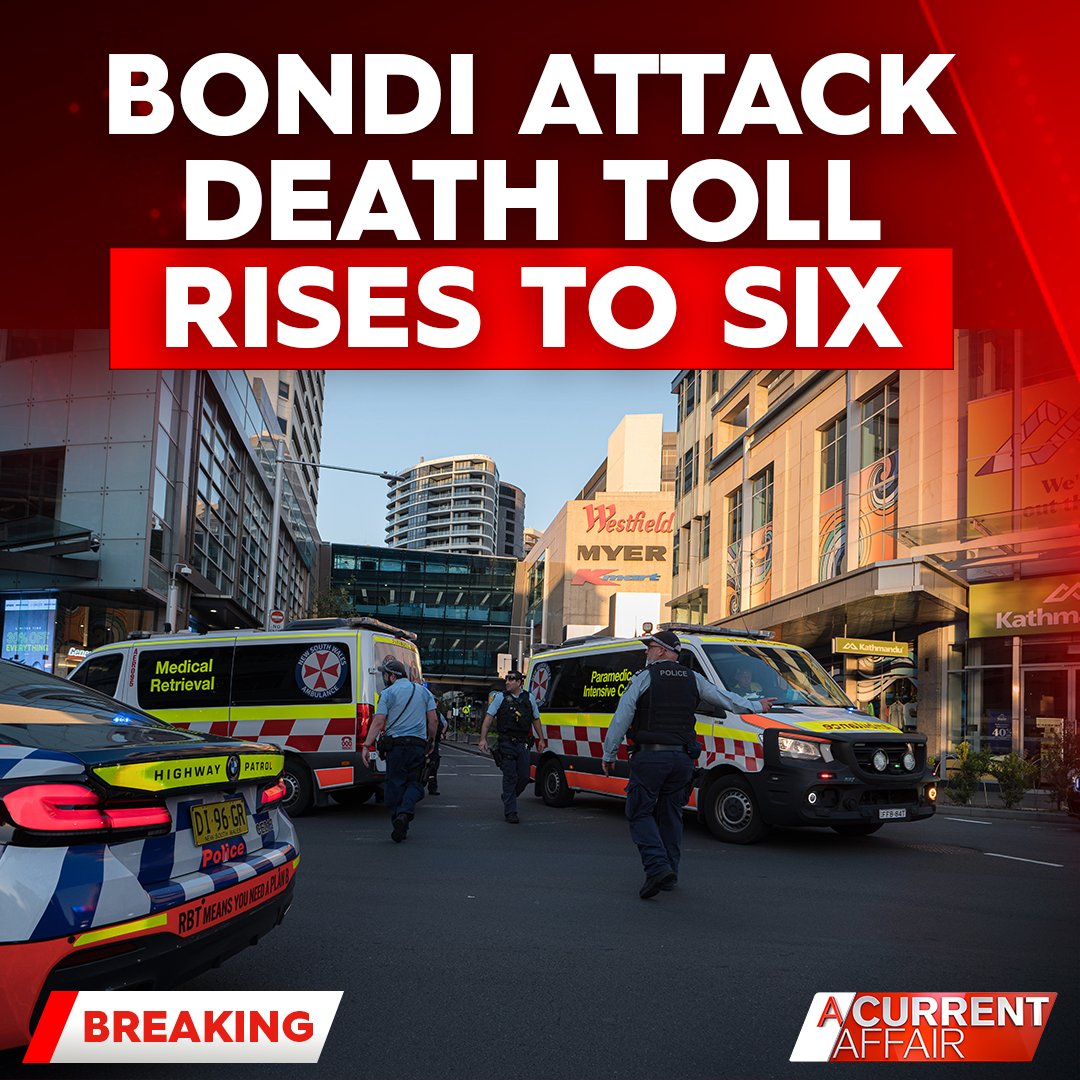 #UPDATE: The number of victims killed in the Bondi Junction stabbing attack has risen to six, with a 38-year-old mother dying in hospital. Her nine-month-old baby, who was also injured in the attack, is still being treated.LATEST: nine.social/En9 #9ACA