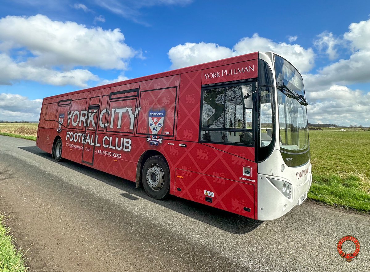 ⚽ If you're heading to the big @YorkCityFC match today then hop-on the Y22 shuttle bus from Stonebow #York to @YorkSMC 🎟️ £3.50 Return ⌚ Shuttles begin at 1pm 📲 Buy your ticket on the @FirstYork app, or on the bus with cash or card #ycfc #york #yorkcity