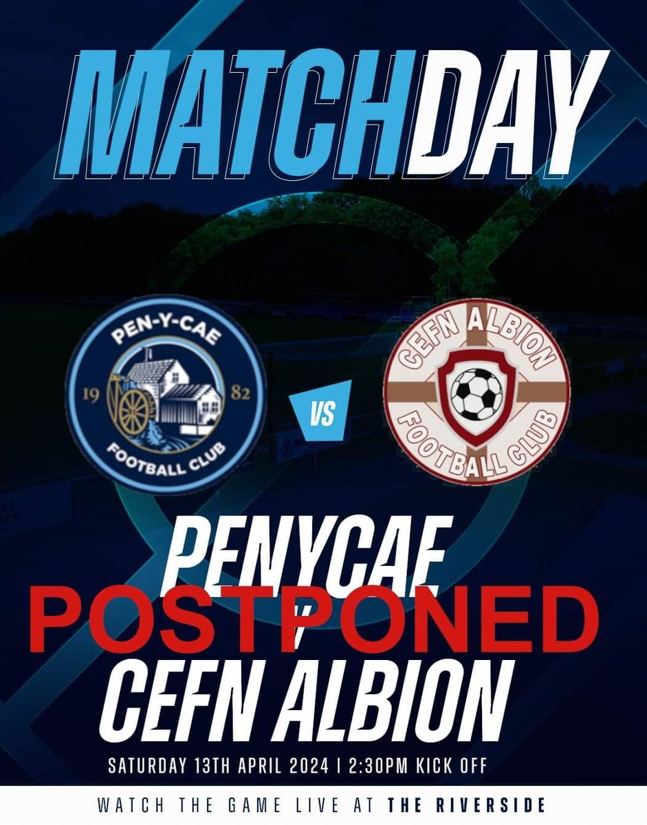 Unfortunately following a pitch inspection this morning our game this afternoon has been called off. Following the recent heavy rain and despite the dry couple of days we have had, there is an area of our pitch that is unplayable. Apologies for any inconvenience.