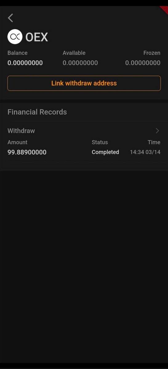 🌟Link Withdrawal Address✅

⏺️ 51,000 $OEX ⏺️ for First 11,000 member🏆Confirmed 💯

Drop your $CORE address below.

🧲 Mandatory 👇🏼
✅ Follow <a href="/SatoshiAirdropX/">Satoshi App ( CORE + OEX )</a> 
Like❤️+🔄 this Post

#SatoshiApp #OEXCommunity #OEX #NOT #TON #COREDAO #mining #Airdrop #mining #notcoin #Satoshi #btc