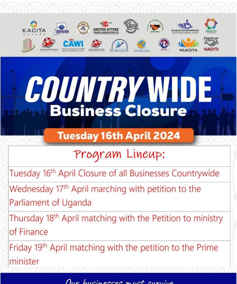 BillDanArnold's tweet photo. Just in 

@kacita_uganda releases strike schedule just after @CapitalFMUganda  capital gang show that ft @URA_CG  and Thadeus Musoke , Businesses expected to close on Tuesday according to their x account .For how long will this standoff last ? https://t.co/eAom4zG3tW