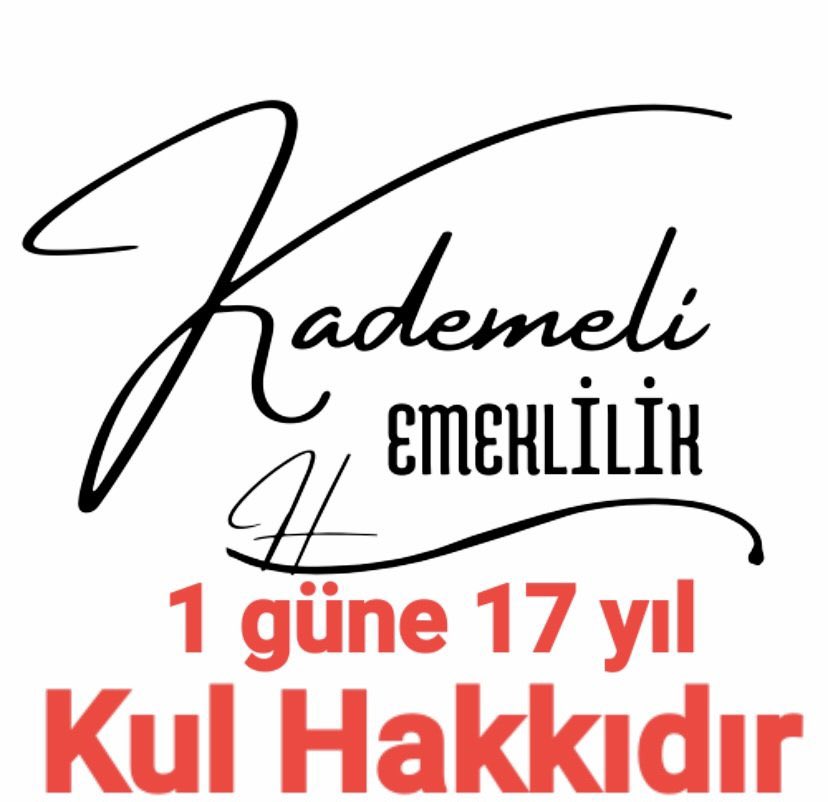 Adil Emeklilik Anayasal Hakkımızdır #EmeklilikteKademeyeTakılanlar