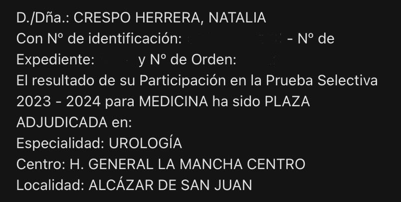 nataliacrespo99's tweet photo. tras asimilarlo ayer.. R1 de Urologia en Alcazar de San Juan!! ganas de esta nueva etapa ❤️‍🩹 https://t.co/ZcMgUeR9Gv