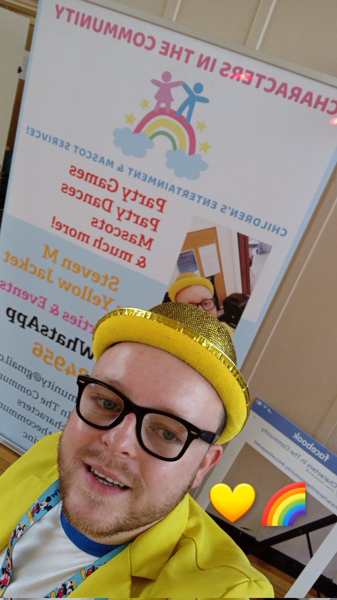 cumbernauldcinc's tweet photo. Another busy day for Mr Yellow Jacket &amp; the team at CITC. 

We are delighted to be providing entertainment at PALS Cumbernauld Easter Party. 🐣 🌈

Our first session was amazing and both the children and adults had a blast! 💥

 #mryellowjacket #palscumbernauld https://t.co/0SIcYs3j57
