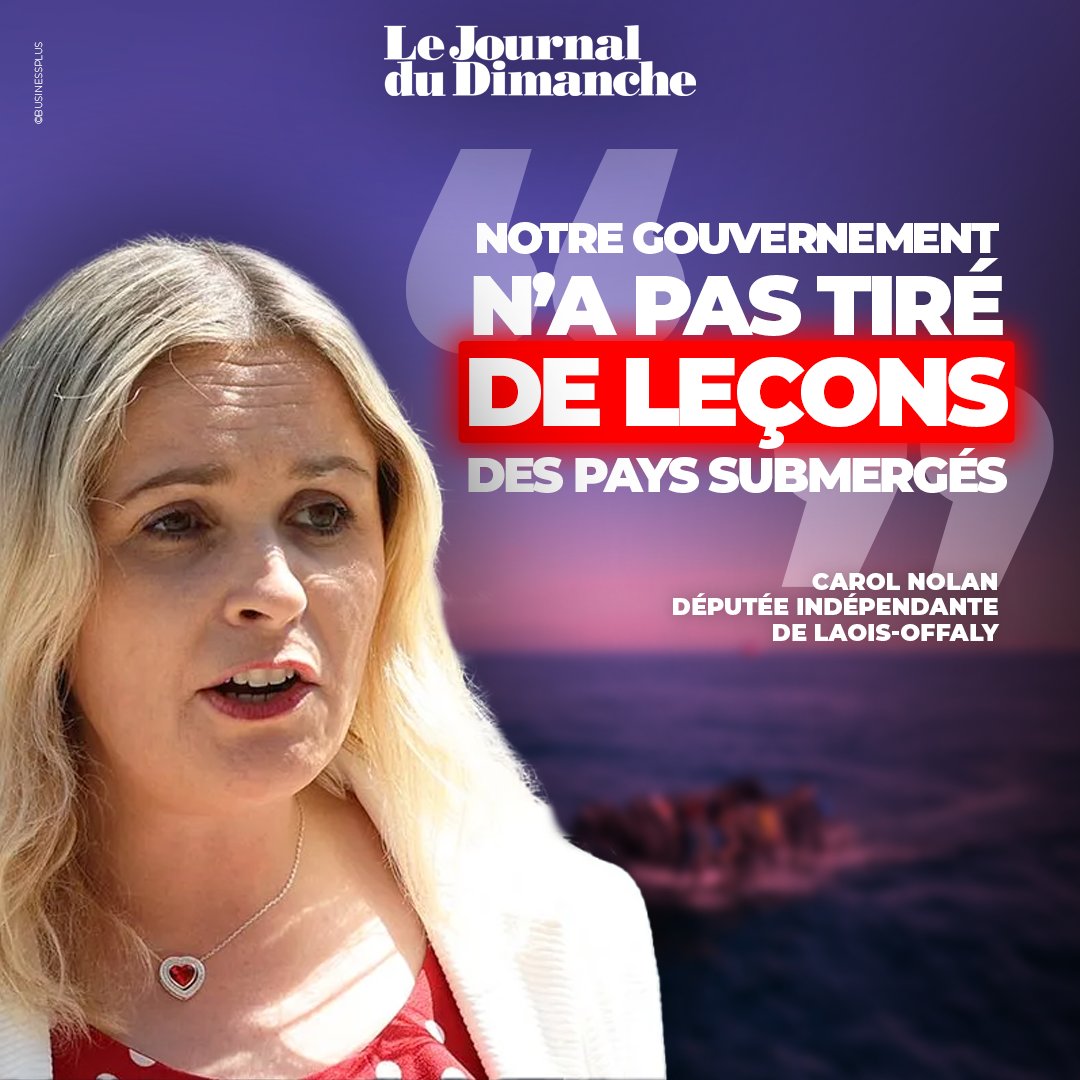 [Entretien] @CNolanOffaly, députée irlandaise : 'Notre gouvernement n’a pas tiré de leçons des pays submergés par l'immigration' 🔗 Entretien JDD : ow.ly/Lru250Rf4iw