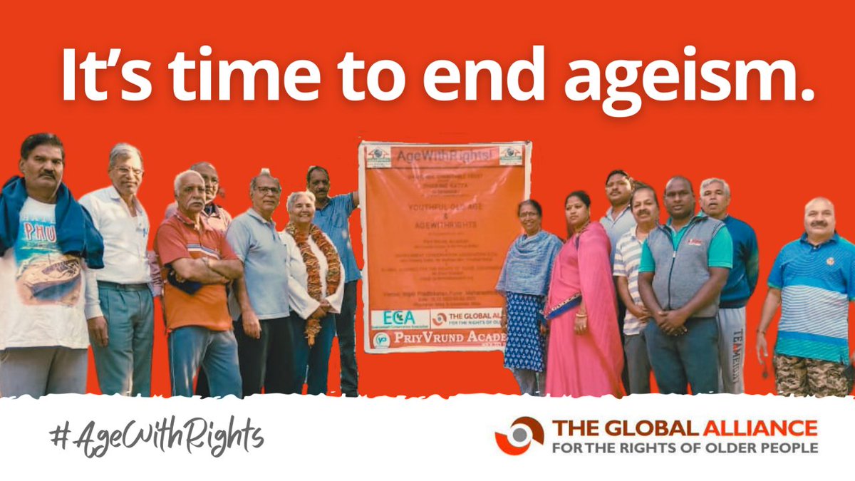 Ageism is outdated and harmful. Let's break down barriers, challenge stereotypes, and celebrate the richness of every age. It's time to build a world where people of all ages are valued and respected.  #EndAgeism #AgeWithRights