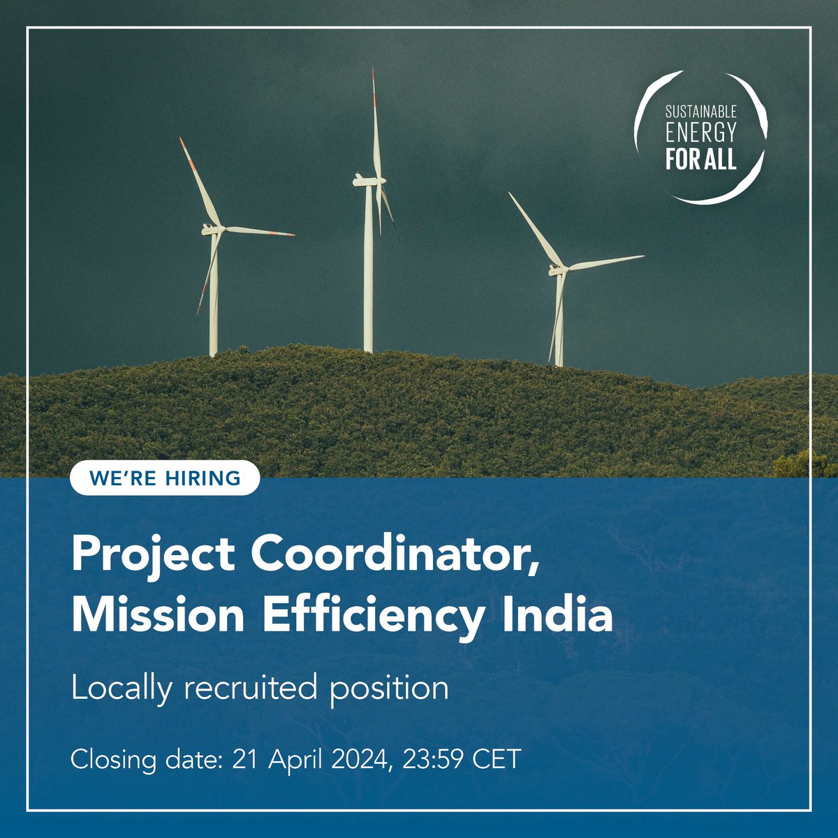 🌟 Join our @Mission_EE team in #India! We're thrilled to announce openings for 3️⃣ locally recruited positions: Consultant - ow.ly/pLQA50RcT8Y Project Coordinator - ow.ly/mo3u50RcT9S Junior Consultant - ow.ly/3CVf50RcTci ⏳Don't miss out! Apply by 21 April.