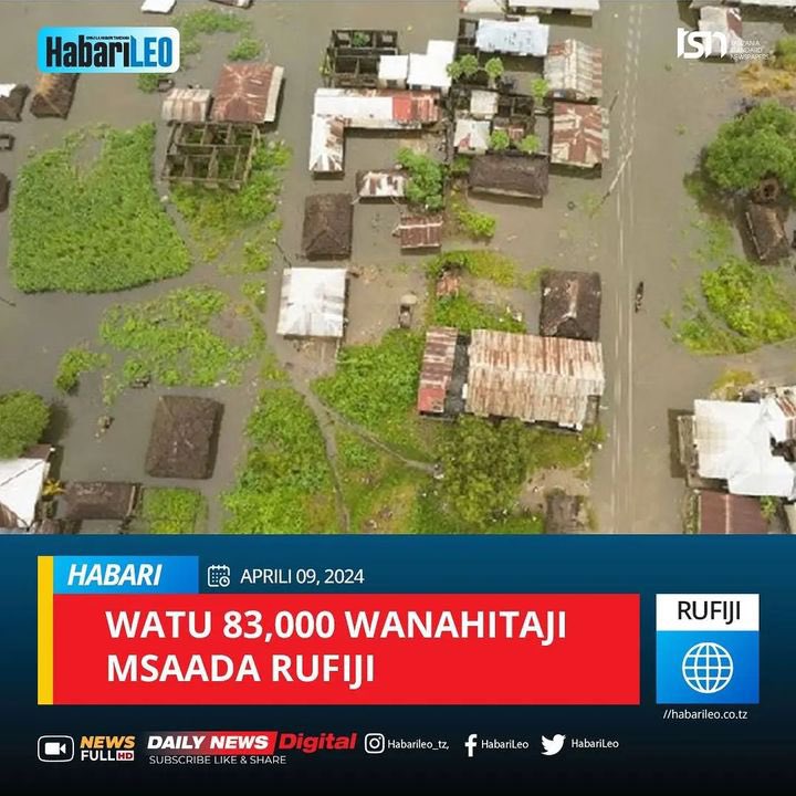 Tuwakumbuke na wenzetu waliopata janga la mafuriko huko Rufiji na kupoteza vitu vingi na wakiishi maisha ya shida sasa. Sisi @hudefo kama shirika la utu na Mazingira tunaendelea kupaza sauti kwa Msaada wa haraka wa wanajamii ya Rufiji kutoka kwa serikali na wadau tofauti tofaut