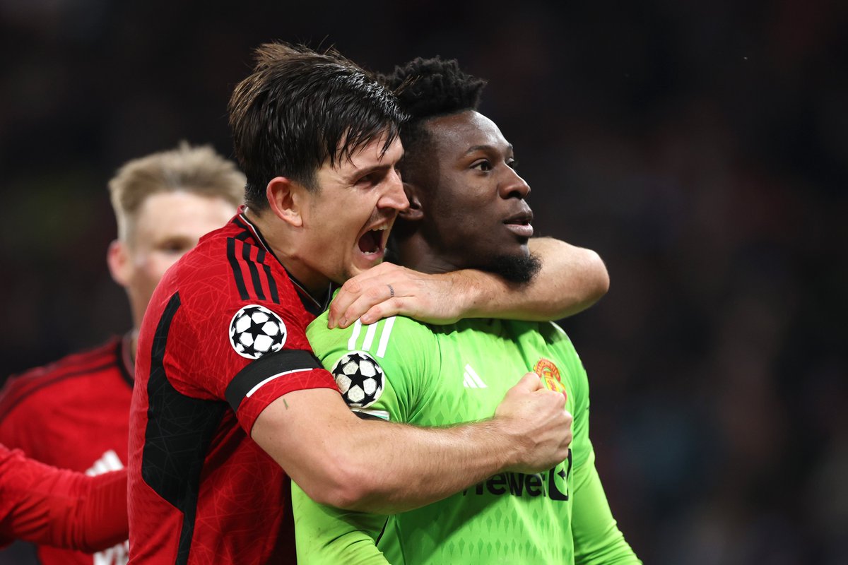 Onana on distribution: 'When you play against big teams, sometimes they go one against one, sometimes you have pressing from the number 10, so you have to recognise these kinds of situations and you have to make a decision.' [Sky] #mufc