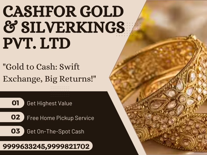 Cash for Gold is one of the best gold buyers in Delhi NCR. We offer the highest market prices compared to other gold buyers. We buy gold, silver and diamonds, and the transaction and payment process is very fast and transparent.