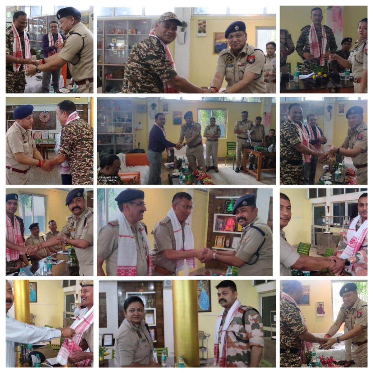 An orientation program for all the CAPF coy commanders deputed for the upcoming HPC election was organised today & with this opportunity all the officers were felicitated with Gamucha on the occasion of Bohag Bihu by Dhemaji DEF.@assampolice @gpsinghips @HardiSpeaks