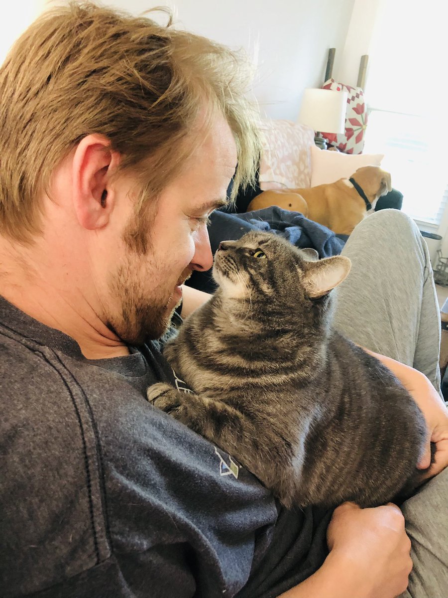 Looks like Meatball missed her daddy.