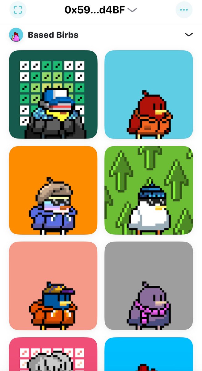 Look at these Birbs on Rainbow wallet. 

Seems based <a href="/rainbowdotme/">Rainbow</a>