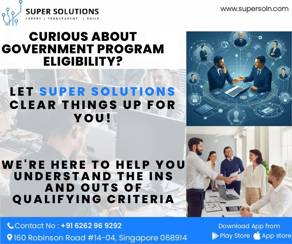 'Take the guesswork out of government program eligibility with Super Solutions' expert assistance.
#Super
#SuperSoln
#CounselingServices
#GuidanceForSuccess
#ProfessionalConsulting
#CareerCounseling
#ITConsulting
#FitnessGuidance
#RealEstateAdvice
#LegalCounsel
#FinancialWisdom