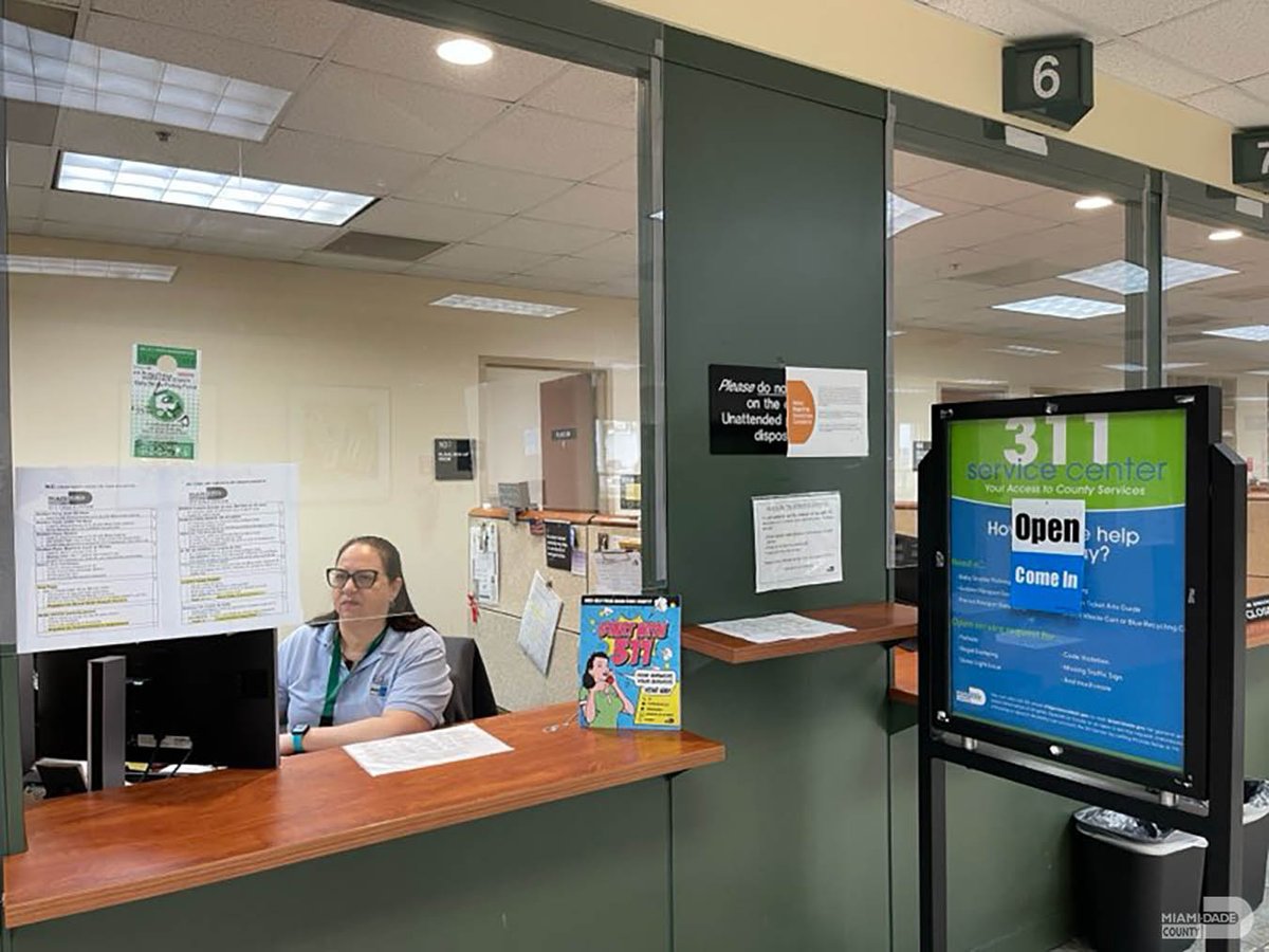 Did you know that @miamidade311 has service centers? These centers are located in north, south, and west Miami-Dade, and you can visit them in person for assistance. Check out miamidade.gov/311servicecent… for more info. 311: Connecting with our community for 20 years.