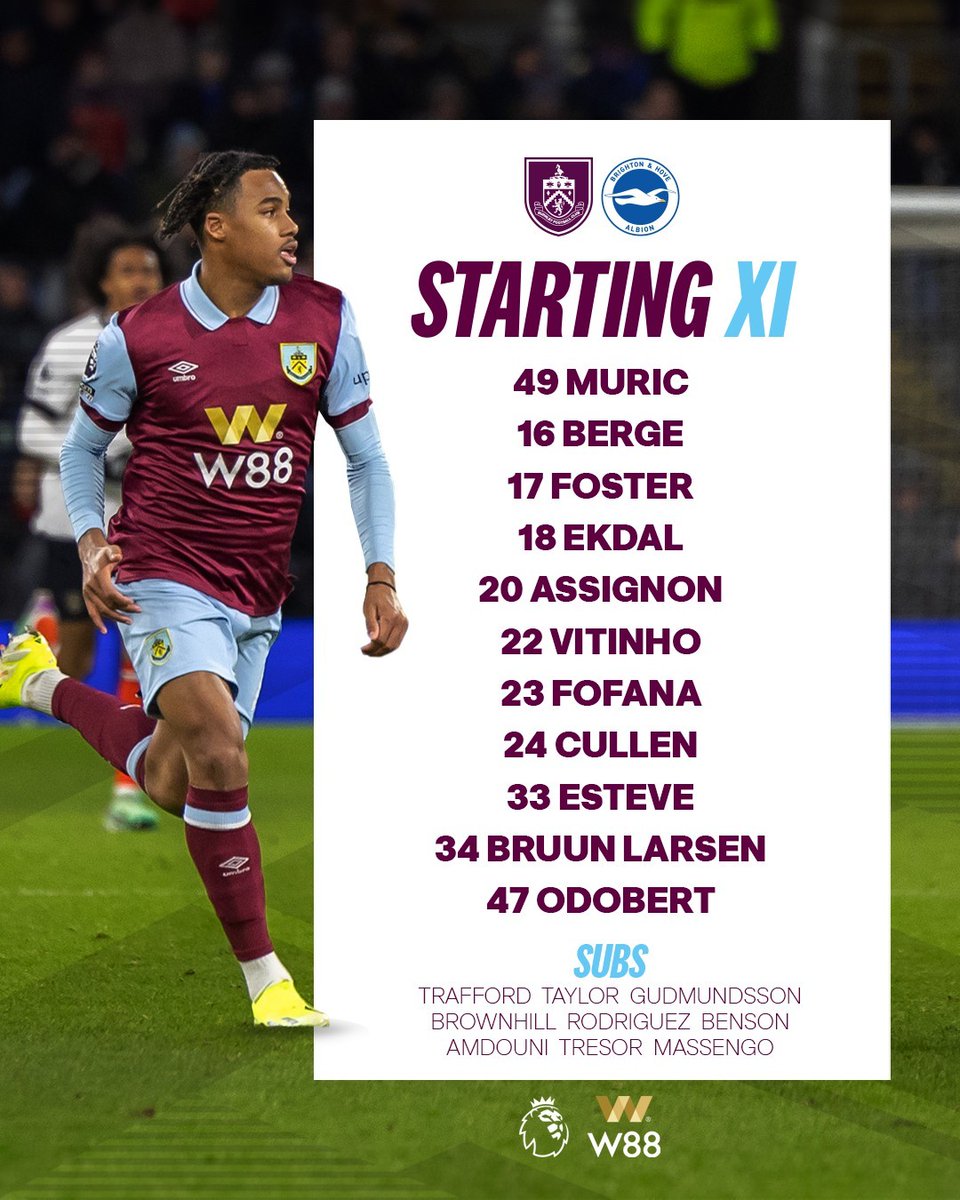 Your starting Clarets 💥