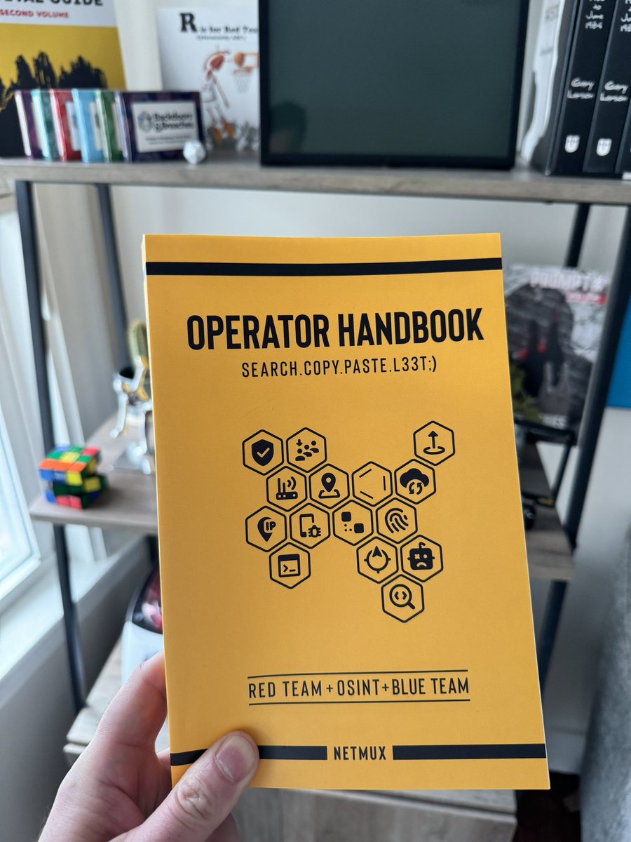 The best #infosec coffee table book ever. Infinitely useful. Well done @netmux 

#redteam #blueteam #purpleteam #CyberSecurity