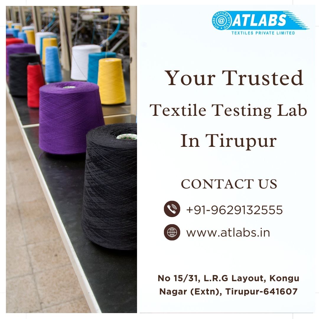 Your Trusted Textile Testing Lab in Tiruppur......

#textiles #testingservices #ISO9001:2015 #trustedtextile, #ReliableQuality, #testinglab, #testingpartner, #bestquality, #TextileTesting, #topnotchgarments, #qualitytesting, #premiertextile #qualityassurance #FabricTesting