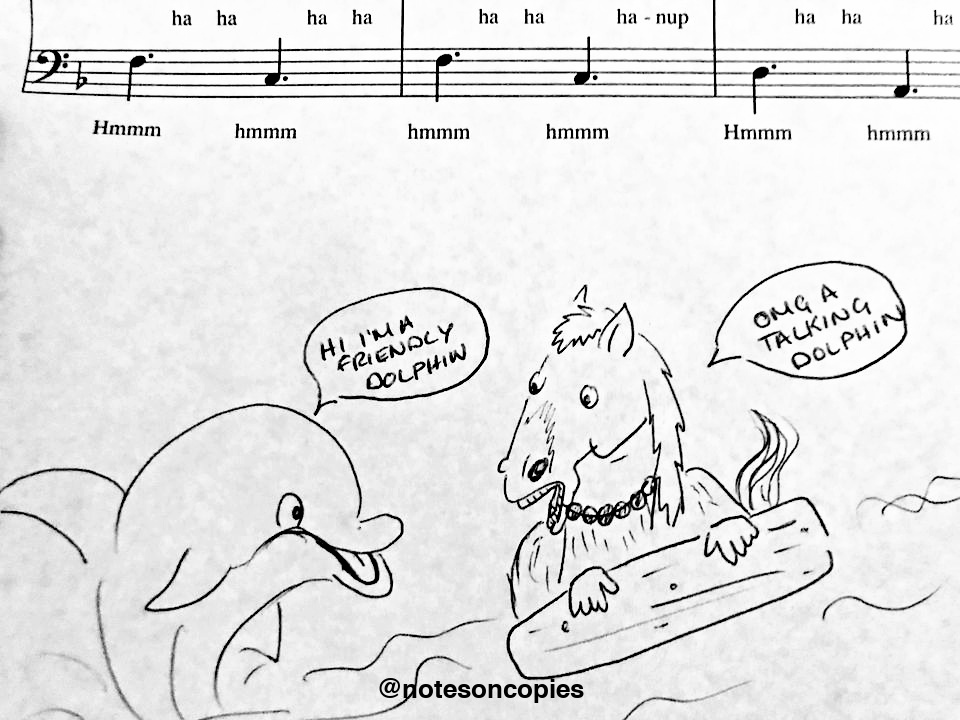 notesoncopies's tweet image. yes, hello, how do i subscribe to further adventures of dolphin and horse