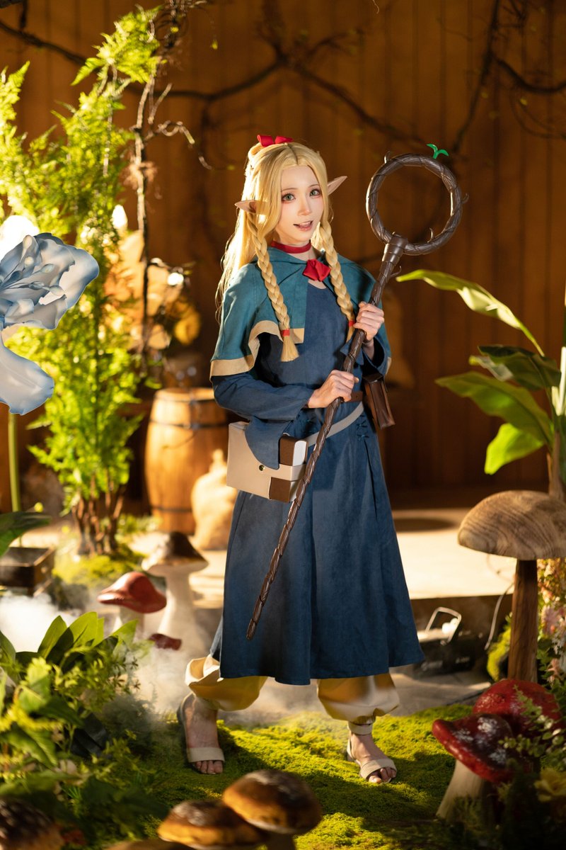 Happiness is the most important📷📷 Delicious in Dungeon Marcille Donato Cosplayer @kitaro_绮太郎 #DeliciousinDungeon #MarcilleDonatocosplay #MarcilleDonato