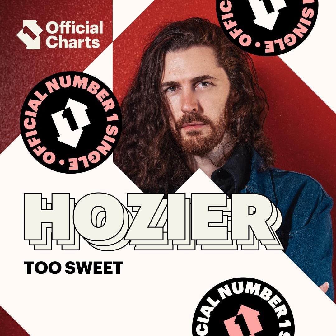 Big congrats to @Hozier on his first UK number 1 single with #TooSweet 1️⃣🐝
