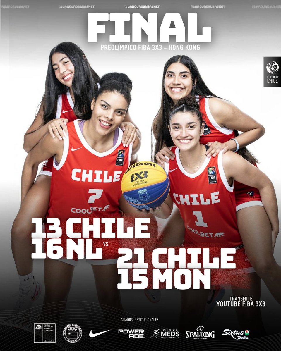 Orgullosos de ELLAS ❤️

Nos despedimos del Preolímpico #3x3OQT con triunfo vs. Mongolia (21-15). Previamente, caímos vs. Países Bajos (13-16), quedando 3° en el Grupo "B" 

🔜 La lucha por el sueño Olímpico continuará en mayo con el Preolímpico de Debrecen 🇭🇺🏆
🗓 16 al 19/5