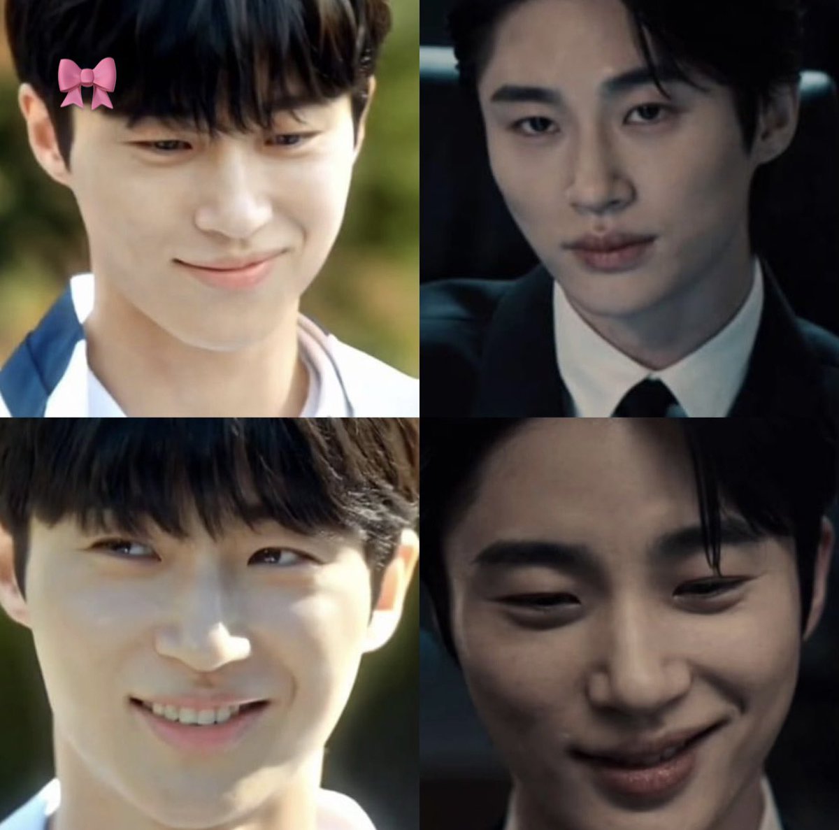 #ByeonWooSeok’s Duality?! Ryu Sun Jae: Ryu Shi Oh: 🩷🎀🌸💞 🖤⛓️🥀☠️ #LovelyRunner #StrongGirlNamSoon