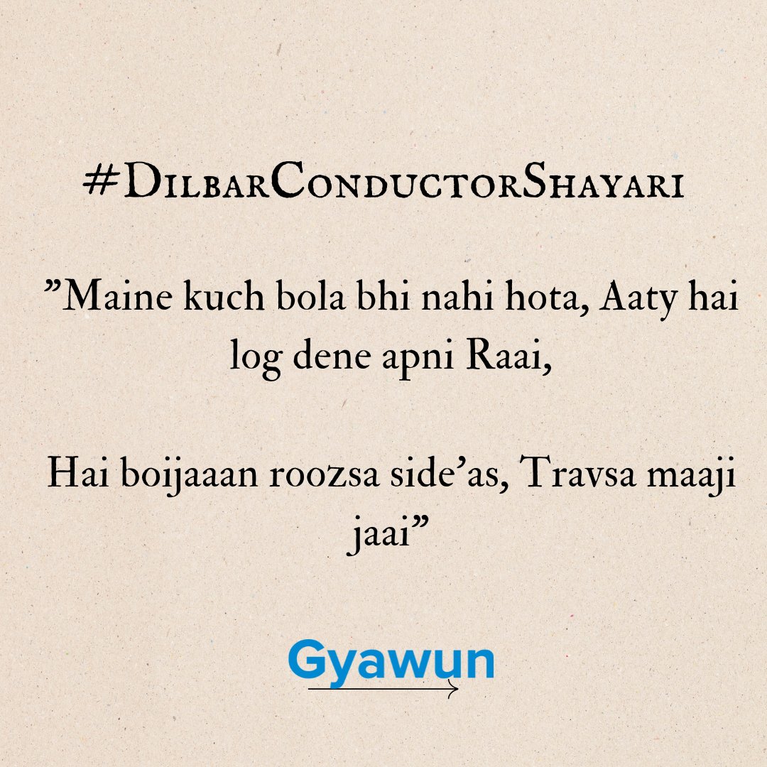 gyawun's tweet photo. #DilbarConductorShayari https://t.co/91BdLRQfWt