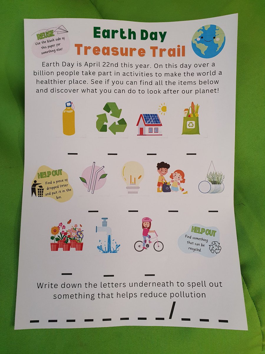 delphlibrary's tweet image. Busy doing the Earth Day Treasure Trail.
Call in the library to have a go.
#child #library