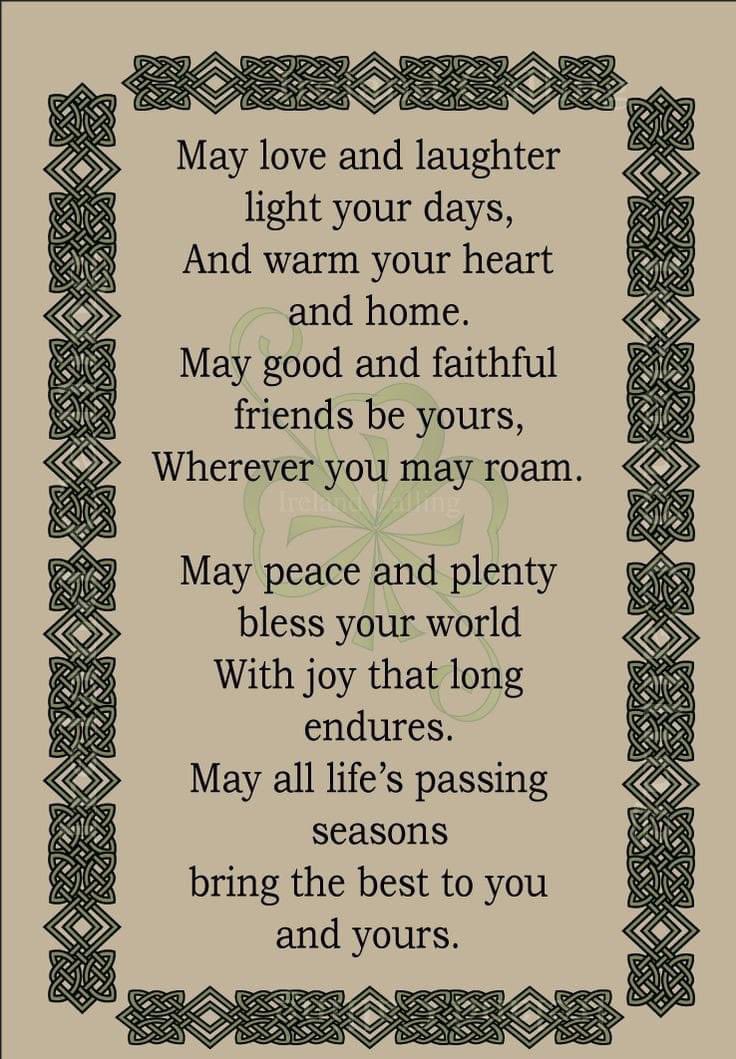 ☘️ An Irish blessing for your Saturday ☘️