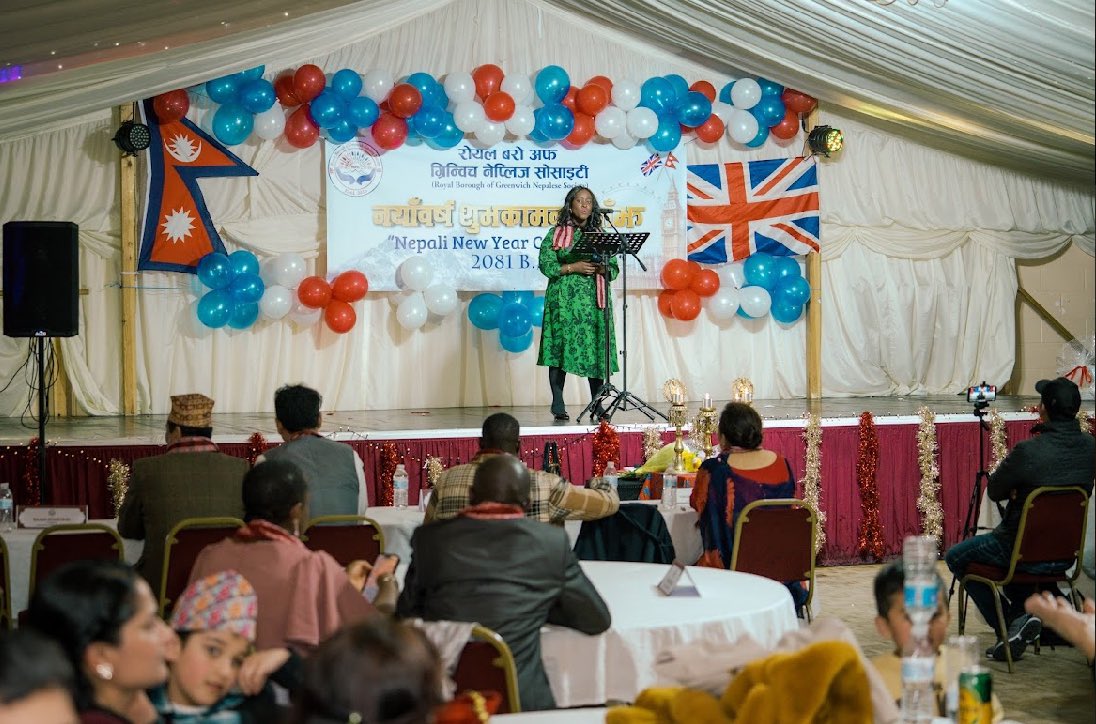 Wishing all Nepalis in Erith and Thamesmead a Happy New Year 2081. It was great to join the Royal Borough of Greenwich Nepalese Society New Year celebration last weekend.