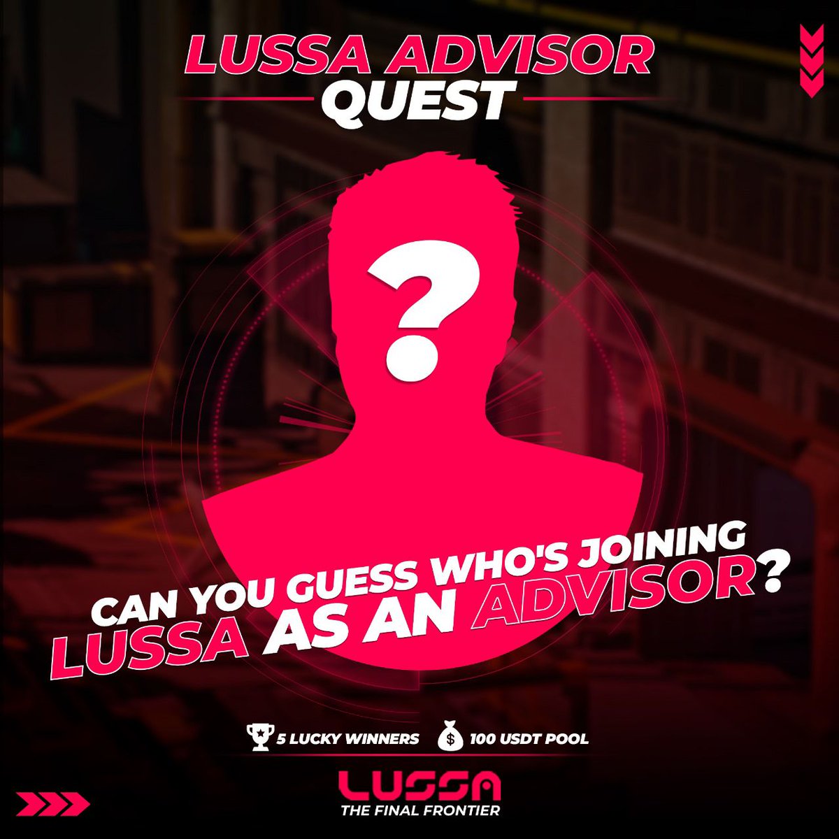 🚀 Exciting news! Can you guess who's joining Lussa as an advisor? Take our quiz for a chance to win!

🏆: 5 Lucky Winners
💰: $100 USDT Pool
⌛️: 36 Hours

Drop your guesses below for the big reveal! 🚀
#LussaAdvisor #GameChanger #BlockchainGaming

QT#1 Luxury car marketer turned…