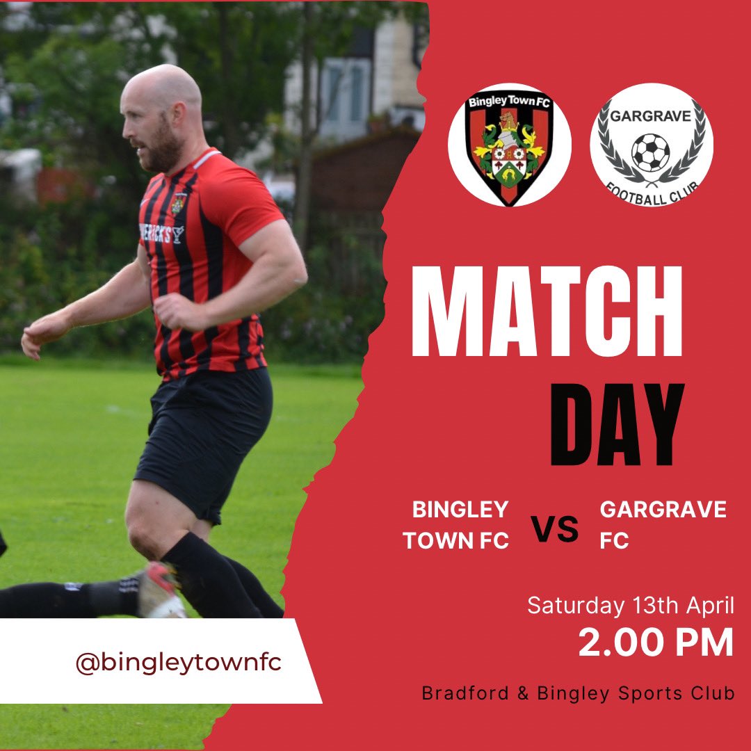 Back in action today against table toppers Gargrave. New gaffer Jonathon Ison will be hoping to make it 3 wins in 4.
All support is welcome!

🔴⚫️🔴⚫️

#btfc