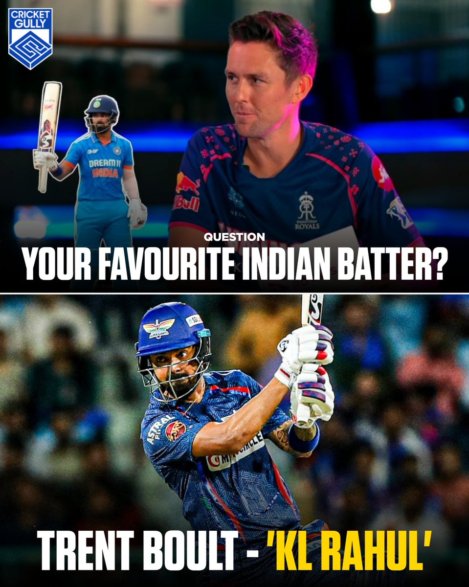 Trent Boult names KL Rahul as his favorite Indian batsman. 🏏 (Rajasthan Royals YT)